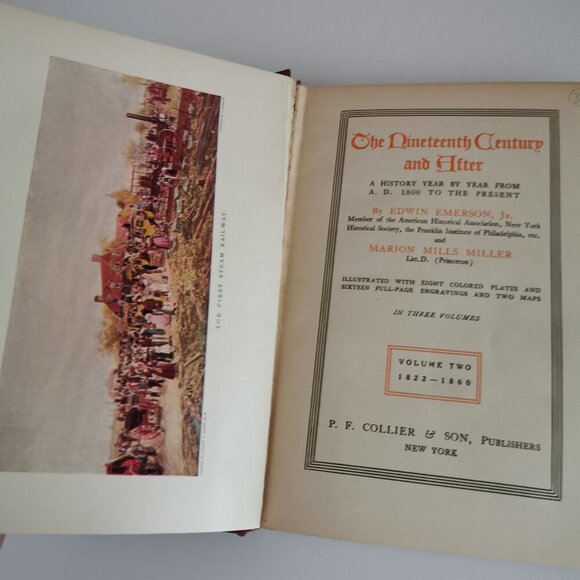1900s Nineteenth Century and After Vol 2: Vintage History Book 1822-1860 Antique - Picture 4 of 12